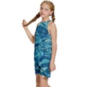 Surface Abstract  Kids  Halter Collar Waist Tie Chiffon Dress View2