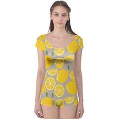 Lemon Pattern Boyleg Leotard  by artworkshop