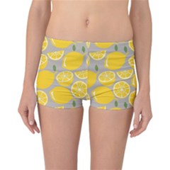 Lemon Pattern Reversible Boyleg Bikini Bottoms by artworkshop