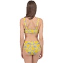 Lemon Pattern Cage Up Bikini Set View2