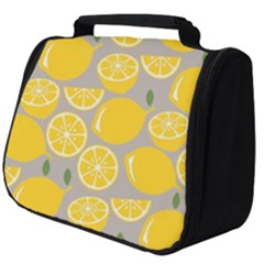 Lemon Pattern Full Print Travel Pouch (big) by artworkshop