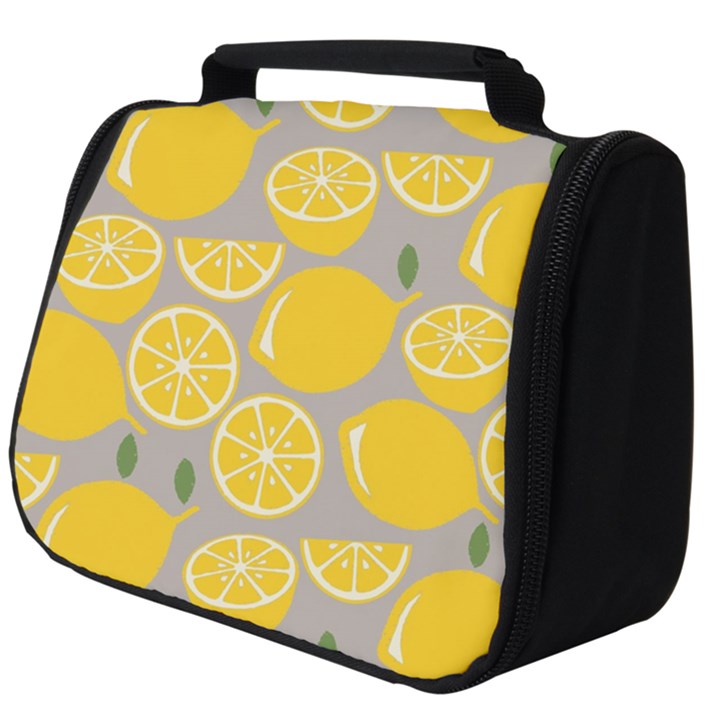 Lemon Pattern Full Print Travel Pouch (Big)