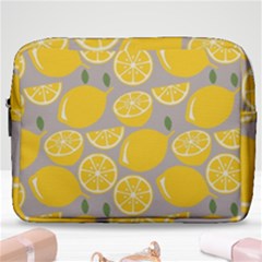 Lemon Pattern Make Up Pouch (large) by artworkshop