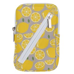 Lemon Pattern Belt Pouch Bag (small) by artworkshop