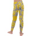 Lemon Pattern Kids  Lightweight Velour Leggings View4