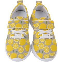 Lemon Pattern Kids  Velcro Strap Shoes by artworkshop