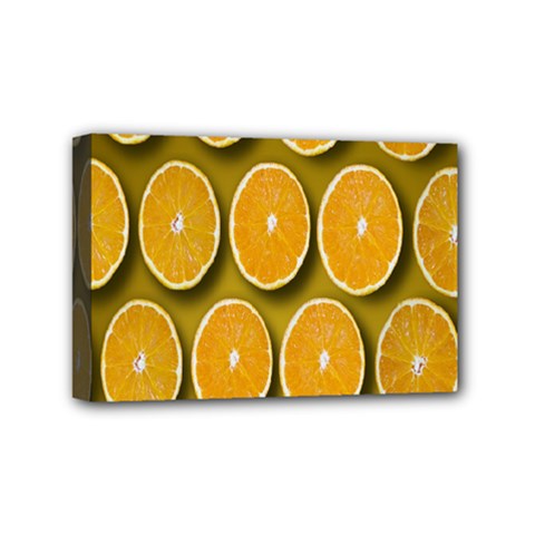 Oranges Slices  Pattern Mini Canvas 6  X 4  (stretched) by artworkshop