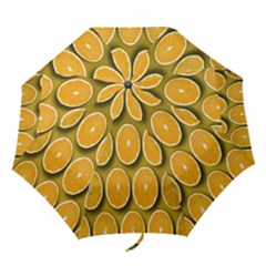 Oranges Slices  Pattern Folding Umbrellas by artworkshop