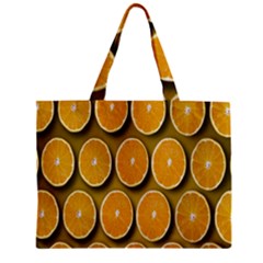 Oranges Slices  Pattern Zipper Mini Tote Bag by artworkshop