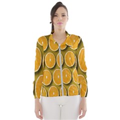 Oranges Slices  Pattern Women s Windbreaker by artworkshop