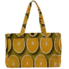 Oranges Slices  Pattern Canvas Work Bag by artworkshop