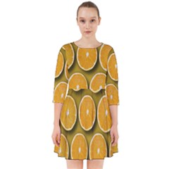 Oranges Slices  Pattern Smock Dress by artworkshop