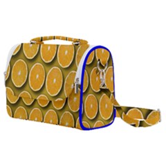 Oranges Slices  Pattern Satchel Shoulder Bag by artworkshop