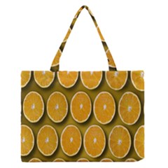 Oranges Slices  Pattern Zipper Medium Tote Bag by artworkshop