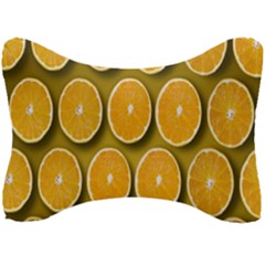 Oranges Slices  Pattern Seat Head Rest Cushion by artworkshop