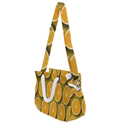 Oranges Slices  Pattern Rope Handles Shoulder Strap Bag by artworkshop