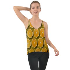 Oranges Slices  Pattern Chiffon Cami by artworkshop