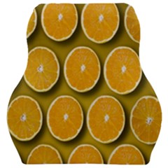 Oranges Slices  Pattern Car Seat Velour Cushion  by artworkshop