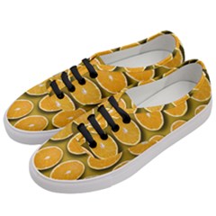 Oranges Slices  Pattern Women s Classic Low Top Sneakers by artworkshop