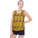 Oranges Slices  Pattern Bubble Hem Chiffon Tank Top View1