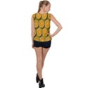 Oranges Slices  Pattern Bubble Hem Chiffon Tank Top View2