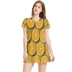 Oranges Slices  Pattern Women s Sports Skirt by artworkshop