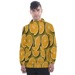 Oranges Slices  Pattern Men s Front Pocket Pullover Windbreaker