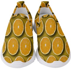 Oranges Slices  Pattern Kids  Slip On Sneakers by artworkshop