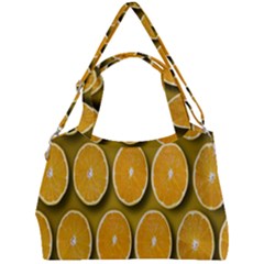 Oranges Slices  Pattern Double Compartment Shoulder Bag by artworkshop