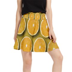 Oranges Slices  Pattern Waistband Skirt by artworkshop