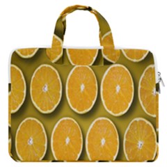 Oranges Slices  Pattern Macbook Pro 13  Double Pocket Laptop Bag by artworkshop