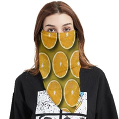 Oranges Slices  Pattern Face Covering Bandana (triangle) by artworkshop