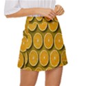 Oranges Slices  Pattern Mini Front Wrap Skirt View3