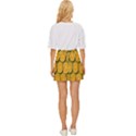 Oranges Slices  Pattern Mini Front Wrap Skirt View4