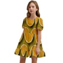 Oranges Slices  Pattern Kids  Short Sleeve Dolly Dress View2