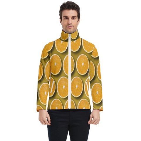 Oranges Slices  Pattern Men s Bomber Jacket by artworkshop