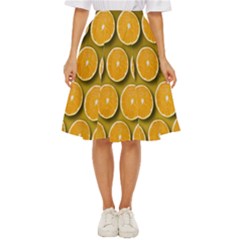 Oranges Slices  Pattern Classic Short Skirt by artworkshop