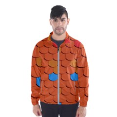 Phone Wallpaper Roof Roofing Tiles Roof Tiles Men s Windbreaker by artworkshop