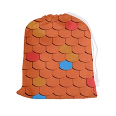 Phone Wallpaper Roof Roofing Tiles Roof Tiles Drawstring Pouch (2xl) by artworkshop