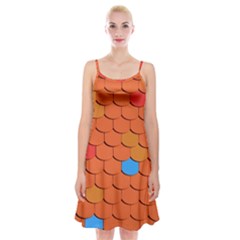 Phone Wallpaper Roof Roofing Tiles Roof Tiles Spaghetti Strap Velvet Dress by artworkshop