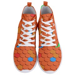 Phone Wallpaper Roof Roofing Tiles Roof Tiles Men s Lightweight High Top Sneakers by artworkshop