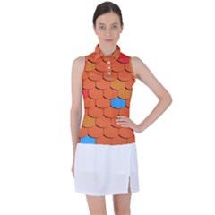 Phone Wallpaper Roof Roofing Tiles Roof Tiles Women s Sleeveless Polo Tee by artworkshop