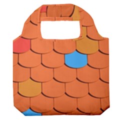 Phone Wallpaper Roof Roofing Tiles Roof Tiles Premium Foldable Grocery Recycle Bag by artworkshop