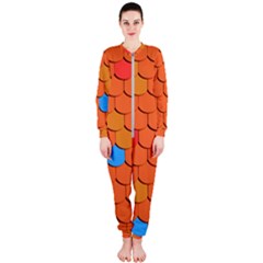 Phone Wallpaper Roof Roofing Tiles Roof Tiles Onepiece Jumpsuit (ladies) by artworkshop