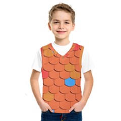 Phone Wallpaper Roof Roofing Tiles Roof Tiles Kids  Basketball Tank Top by artworkshop