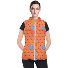 Phone Wallpaper Roof Roofing Tiles Roof Tiles Women s Puffer Vest by artworkshop