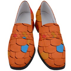 Phone Wallpaper Roof Roofing Tiles Roof Tiles Women s Chunky Heel Loafers by artworkshop