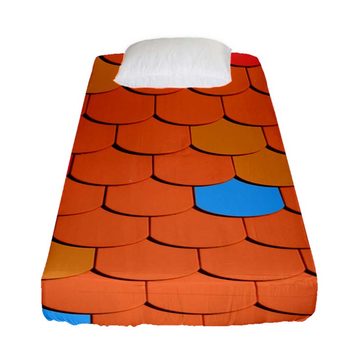 Phone Wallpaper Roof Roofing Tiles Roof Tiles Fitted Sheet (Single Size)