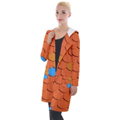 Phone Wallpaper Roof Roofing Tiles Roof Tiles Hooded Pocket Cardigan by artworkshop