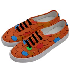 Phone Wallpaper Roof Roofing Tiles Roof Tiles Men s Classic Low Top Sneakers by artworkshop